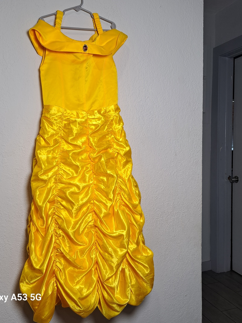 Yellow Princess Belle-Style Kids Costume Dress